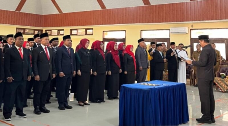Pengucapan sumpah janji 51 kepala SMAN/SMKN oleh Kadisdik Lampung, Selasa 14 April 2026 | ist/Media Prioritastv.com.
