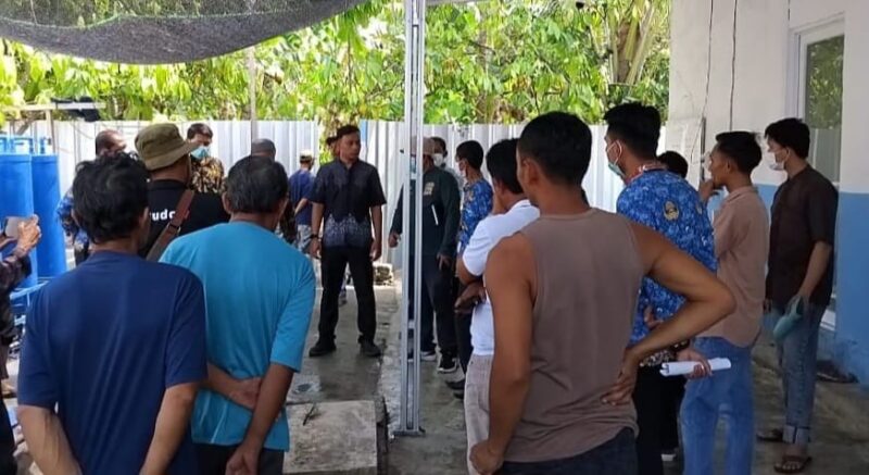 Pemeriksaan Satgas MBG Pemkab Tanggamus di SPPG Pekon Sudimoro Bangun Kecamatan Semaka, Tanggamus, Jumat 17 April 2026 | Herdi/Media Prioritastv.com.