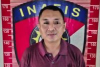 Tersangka pemerasan, Ahmad Effendi setelah ditangkap polisi | Dok : Polres Lampung Timur.