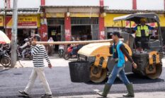 Jalan Becek Pasar Talang Padang Telah Diaspal, Warga Apresiasi Pemkab Tanggamus