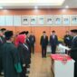Persiapan pengambilan sumpah jabatan kepada 9 pejabat yang dilantik oleh Wakil Bupati Tanggamus di Aula Pemkab setempat, Senin 20 April 2026 | Herdi/Media Prioritastv.com.