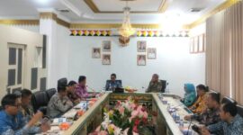 Suasana pertemuan Pemkab Tanggamus dan BPOM dalam wacana pembentukan UPT BPOM di Talang Padang, Kamis 23 April 2026 | Herdi/Media Prioritastv.com.