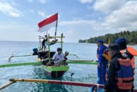 Patroli gabungan Satpolairud Polres Tanggamus, Dit Polairud dan Dinas Perikanan di Teluk Semaka, Kamis 23 April 2026 | Dok. Humas Polres Tanggamus.