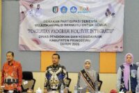 Bupati Pringsewu, Riyanto Pamungkas saat mengahadiri kegiatan penguatan Program Holistik Integratif pendidik dan tenaga kependidikan PAUD se kabupaten setempat di Hotel Regency,5 Jumat 24 April 2026 | Samuel/Media Prioritastv.com.