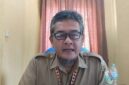 Rahmat Hidayat Sekertaris Dinas Ketahanan Pangan Tanaman Pangan dan Hortikultura Kabupaten Tanggamus saat memberi keterangan pers di ruang kerjanya, Senin 27 April 2026 | Herdi/Media Prioritastv.com.
