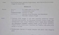 Ketika Surat Sekda Lampung Tengah ‘Menabrak’ Titah Bupati