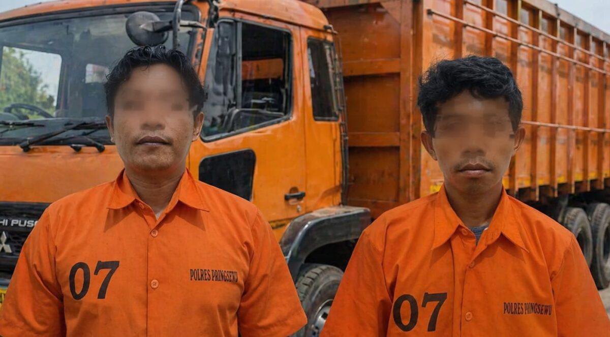 Kedua tersangka yang berhasil diamankan polisi pada 20 dan 25 April 2026 lalu | Dok. Humas Polres Pringsewu.
