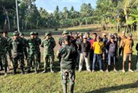 Apel Pagi Satgas TMMD ke-128 Kodim 0424/Tanggamus Bersama Warga Awali Kegiatan dengan Semangat Kebersamaan