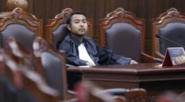 Kuasa Hukum Pemohon saat Sidang Pengucapan Putusan Perkara Nomor 84/PUU-XXIV/2026 Pengujian Materiil Undang-Undang Nomor 20 Tahun 2023 tentang Aparatur Sipil Negara, Rabu (29/4/2026) | Dok. Humas MKRI.