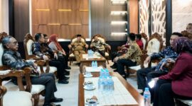 Ketua DPRD Pringsewu Suherman dan Bupati Riyanto Pamungkas saat kunjungan kerja ke Madiun, Selasa 5 Mei 2026 | Dok. Humas Pemkab Pringsewu.