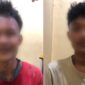 Kedua tersangka yang berhasil ditangkap polisi sebelum dijebloskan penjara, Rabu 6 Mei 2026 | Dok. Humas Polres Tanggamus.