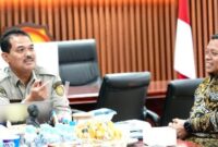 Bupati Pringsewu Riyanto Pamungkas saat melakukan audiensi bersama Sekretaris Jenderal Kementerian Pertanian Republik Indonesia di Jakarta, Kamis (7/5/2026) | Dok. Humas Pemkab Pringsewu.