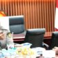 Bupati Pringsewu Riyanto Pamungkas saat melakukan audiensi bersama Sekretaris Jenderal Kementerian Pertanian Republik Indonesia di Jakarta, Kamis (7/5/2026) | Dok. Humas Pemkab Pringsewu.