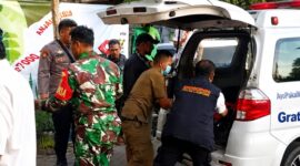 Proses evakuasi jenzah korban usai diduga ditembak pelaku Curanmor di Bandar Lampung, Sabtu 9 Mei 2026 | ist/Media Prioritastv.com.