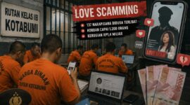 Ilustrasi penipuan berkedok asmara berseragam aparat di dalam Rutan Kelas IIB Kotabumi Lampung Utara |