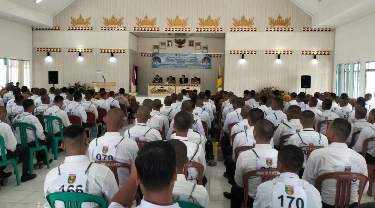 Rangkaian pembukaan seleksi nasional magang Jepang yang dibuka Bupati Tanggamus H. Moh. Saleh Asnawi di GFU Islamic Center Kota Agung, Senin 11 Mei 2026 | Herdi/Media Prioritastv.com.