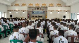 Rangkaian pembukaan seleksi nasional magang Jepang yang dibuka Bupati Tanggamus H. Moh. Saleh Asnawi di GFU Islamic Center Kota Agung, Senin 11 Mei 2026 | Herdi/Media Prioritastv.com.