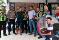 Alviqi Duta Pertama saat diamankan di Poslantas Tugu Payan Mas, Kota Bumi, Lampung Utara, Selasa 12 Mei 2026 dan insert saat diirinya viral terekam hendak beraksi di Pasar Lama beberapa bulan lalu | ist/Media Prioritastv.com.