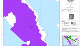 Peta telaah kawasan hutan Balai Pemantapan Kawasan Hutan Wilayah XX Bandar Lampung di lajur jalan tembus pematang sawa | ist/Media Prioritastv.com.