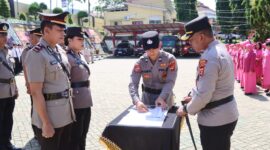 Prosesi Sertijab salah satu Kapolsek jajaran Polres Tanggamus, Rabu 13 Mei 2026 | Dok. Humas Polres Tanggamus.
