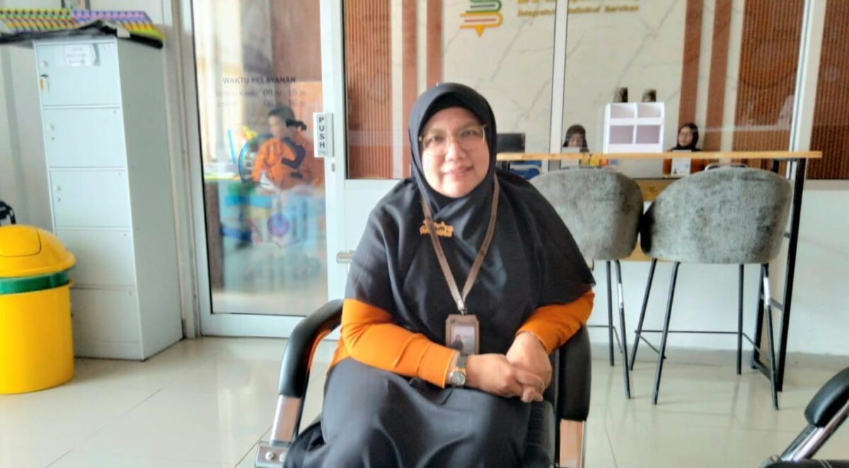 Kepala BPS Pringsewu, Sartika Yuliani saat memberikan keterangan pers di kantornya, Rabu 13 Mei 2026 | Samuel/Media Prioritastv.com.