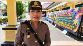 Kapolsek Wonosobo Iptu Primadona Laila, saat memberikan keterangan pers usai Sertijab dan diilantik, Rabu 13 Mei 2026 | Herdi/Media Prioritastv.com.
