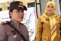 Alumni SMAN 1 Kota Agung, Iptu Primadona menjabat Kapolsek Wonosobo dan Ratna Uli menjabat Kepsek SMAN 1 Kota Agung saat memberikan keterangan pers kepada Media Prioritastv.com | Herdi/Media Prioritastv.com.