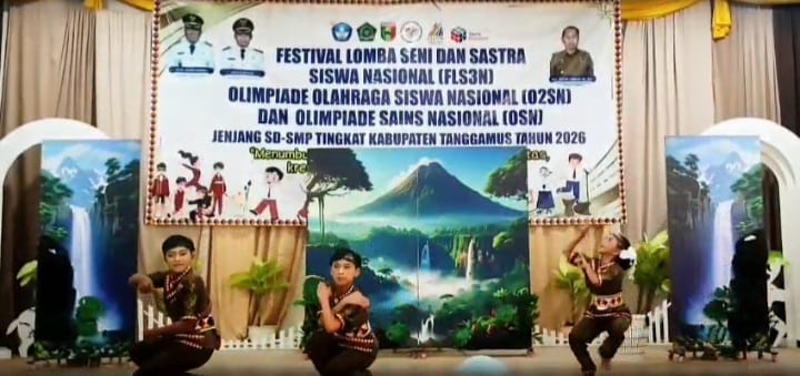 Tampilan memukau pelajar SDN 1 Tekad Pulau Panggung, Tanggamus | Herdi/Media Prioritastv.com.