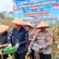 Panen raya jagung serentak kuartal II 2026 Polres Tanggamus di Ulu Belu, Sabtu 16 Mei 2026 | Herdi/Media Prioritastv.com.