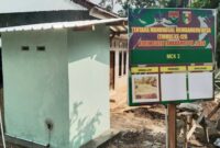 Lima Unit MCK di Pekon Kalimiring Rampung Dibangun Satgas TMMD Kodim 0424/Tanggamus