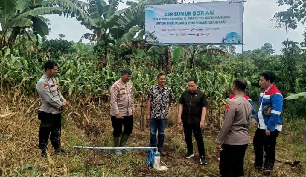 Pemeriksaan sumur bor hibah PGE ke Pospol Ulu Belu, Sabtu 16 Mei 2026 | Herdi/Media Prioritastv.com.