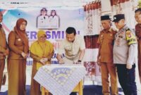 Bupati Pringsewu, Riyanto Pamungkas saat meresmikan SDN 1 Gunung Raya, Pagelaran Utara, Senin 18 Mei 2026 | Dok. Humas Pemkab Pringsewu.