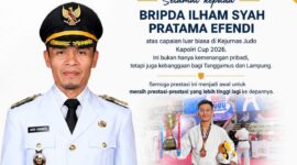 Flyer ucapan Wabup Tanggamus kepada Bripda Ilhamsyah Pratama | Dok. Kominfo Tanggamus.