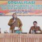 Wabup Pringsewu, Umi Laila saat membuka sosialisasi Perda Pajak dan Restribusi di GSG Kecamatan Gading Rejo, Senin 18 Mei 2026 | Samuel/Media Prioritastv.com.