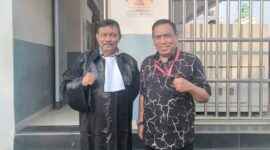 Advokat BRM Aritonang saat di Pengadilan Negeri Jakarta Barat, Selasa (19/5/2026) | Ubay/Media Prioritastv.com.