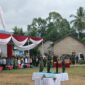 Pangdam XXI/Radin Inten, Mayjen TNI Kristomei Sianturi saat memimpin upacara penutupan TMMD ke 128 di Pekon Kalimiring Kecamatan Kota Agung Tanggamus, Kamis (21/5/2026) | Herdi/Media Prioritastv.com.