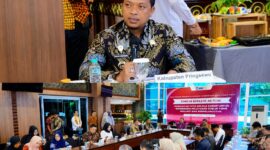 Bupati Pringsewu Riyanto Pamungkas saat menjadi narasumber Forum Diskusi Aktual BSKDN Kemendagri, Kamis 21 Mei 2026.