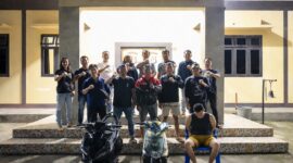 Tersangka setelah ditangkap tim gabungan sebelum dijebloskan ke sel tahanan Polsek Wonosobo, Minggu 24 Mei 2026 | Dok. Humas Polres Tanggamus.