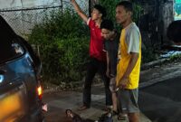 Korban saat tergeletak usai ditembak OTK di kawasan Metro Barat, Lampung, Sabtu 23 Mei 2026, malam | ist/Media Prioritastv.com.