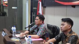 Kasat Reskrim Polres Tanggamus AKP Khairul Yasin saat memberikan pemaparan dalam Rakor PPNS tahun 2026 | Dok. Humas Polres Tanggamus.
