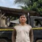Tersangka AS yang ditetapkan tersangka penipuan dan penggelapan dengan mobil milik korban yang berhasil diamankan Polisi, Minggu 24 Mei 2026 | Dok. Polsek Ngaras.