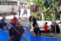 Kolase foto penyembelihan hewan qurban di Masjid Jami Al-Ikhlas Pagelaran Pringsewu, Rabu 27 Mei 2026 | Samuel/Media Prioritastv.com.
