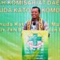 Bupati Pringsewu, Riyanto Pamungkas saat memberikan sambutan acae Muskomda VI Pemuda Katolik Lampung di Hotel Urban, Sabtu 30 Mei 2026 | Samuel/Media Prioritastv.com.
