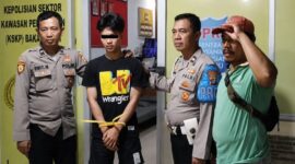 Tersangka MAA yang berhasil ditangkap usai melakukan penusukan kepada gadis muda bernama Eca putri dari salah satu pengurus PSHT di Lampung Selatan | Dok. Humas Polres Lampung Selatan.