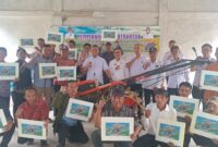 Bupati Riyanto Pamungkas Serahkan Hand Traktor untuk Kelompok Tani di 9 Kecamatan (Foto: Istimewa)