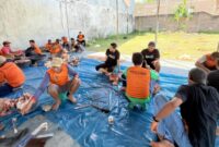 Penuh Kekompakan, Warga Bamsol Pringsewu Utara Laksanakan Qurban Bersama (Foto: istimewa)