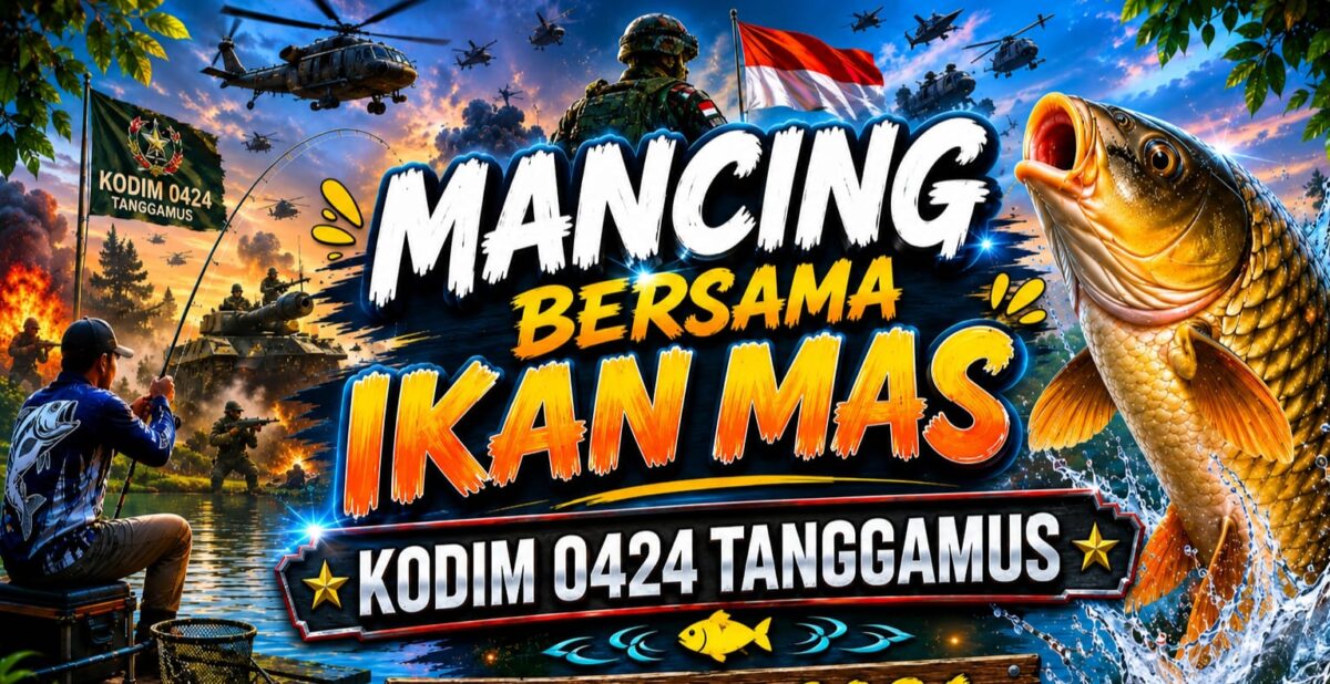 Flyer Mancing Ikan Mas Kodim 0424 Tanggamus | ist/Media Prioritastv.com.