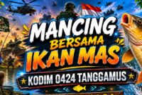 Flyer Mancing Ikan Mas Kodim 0424 Tanggamus | ist/Media Prioritastv.com.