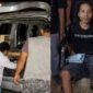 Kolase foto saat korban Tomas dievakuasi ke RS Bhayangkara dan setelah terduga pelaku ditangkap serta dihadiahi timah panas di kaki kirinya yang beredae di media sosial, Senin 1 Juni 2026 | ist/Media Prioritastv.com.