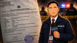 Ilustrasi penganiayaan jurnalis Tanggamus dan laporan yang telah dilayangkan ke Polsek Kota Agung | ist/Media Prioritastv.com.